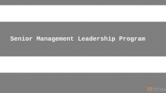 SENIOR MANAGEMENT LEADERSHIP PROGRAM