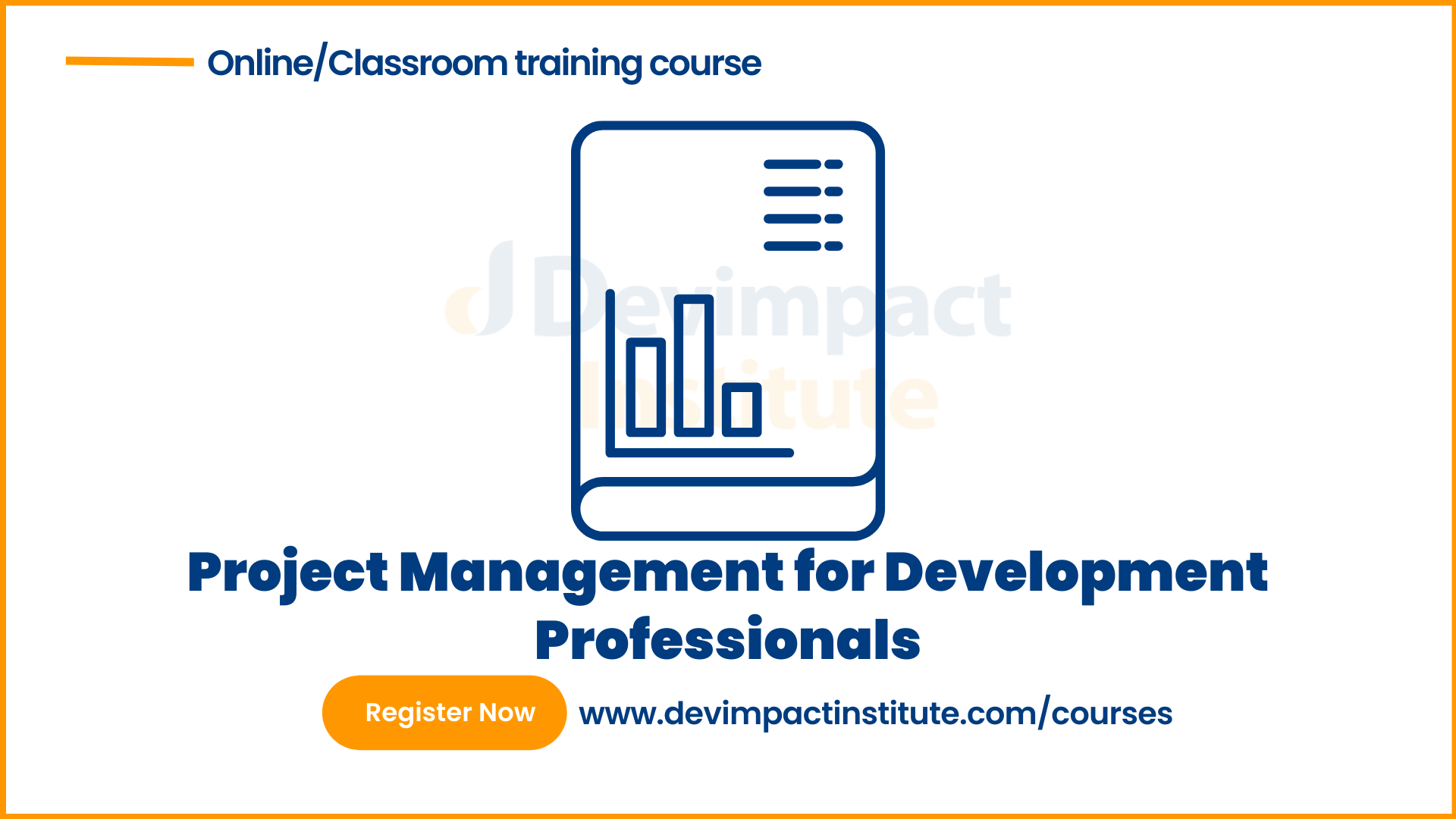 Training on Project Management for Development Professionals, Online Event
