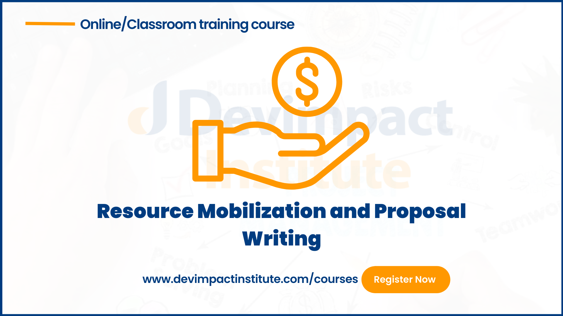 Training on Resource Mobilization and Proposal Writing, Online Event