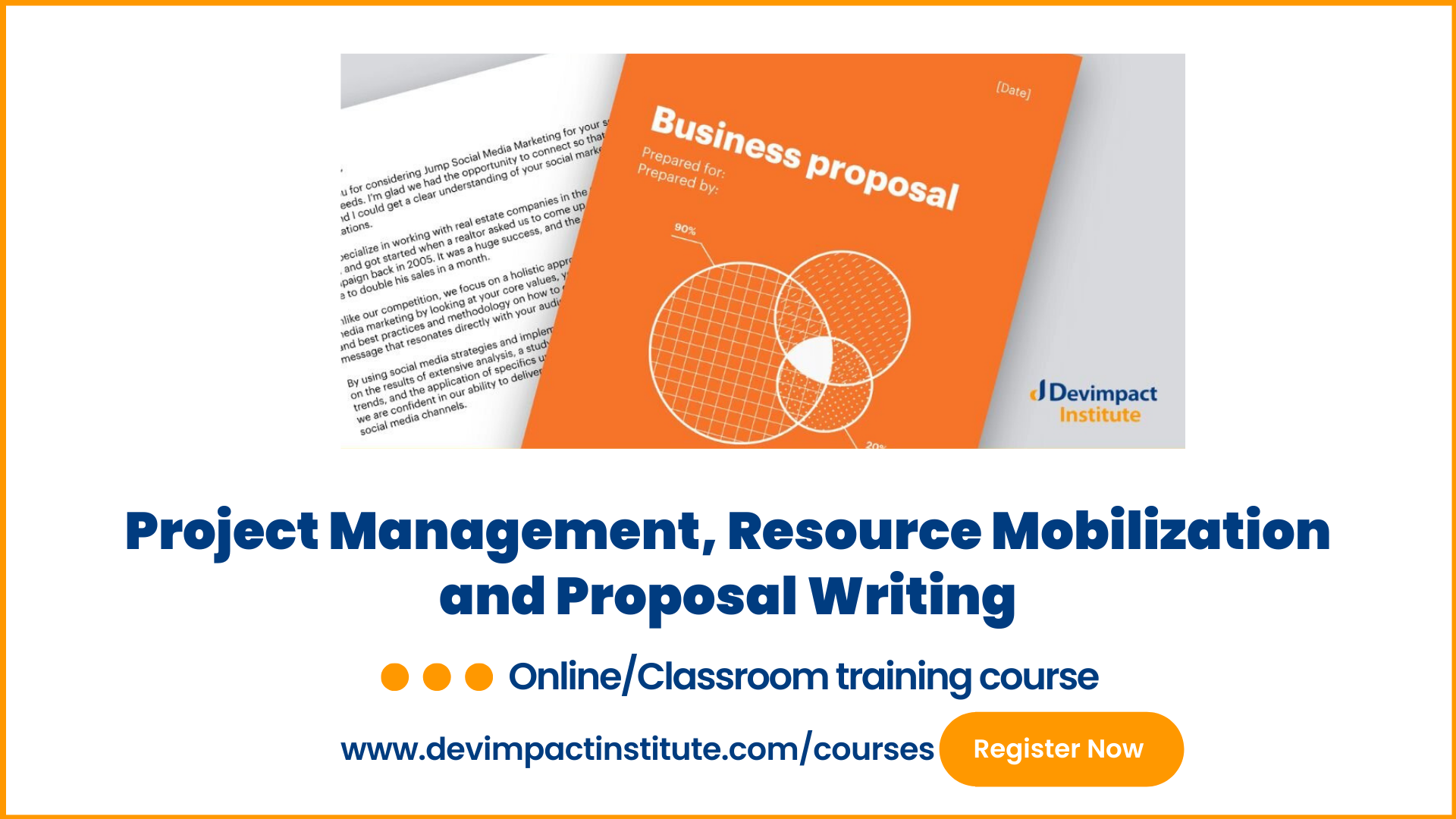 Project Management, Resource Mobilization and Proposal Writing, Online Event