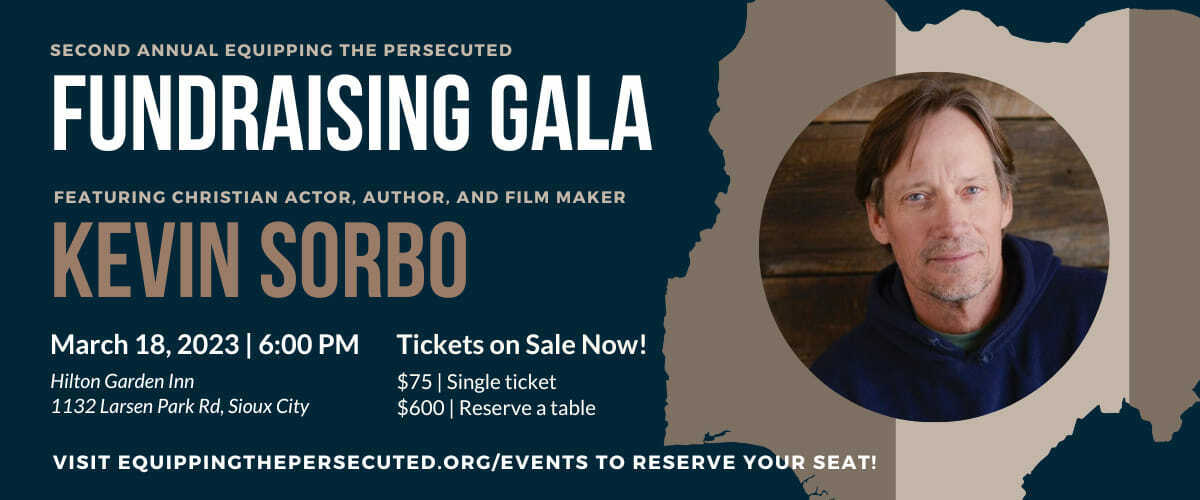Equipping The Persecuted 2nd Annual Fundraising Gala With Kevin Sorbo, Sioux, Iowa, United States