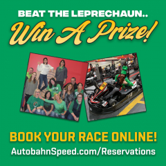 CATCH THE GO-KARTING LEPRECHAUN AND WIN FREE PRIZES - Baltimore North