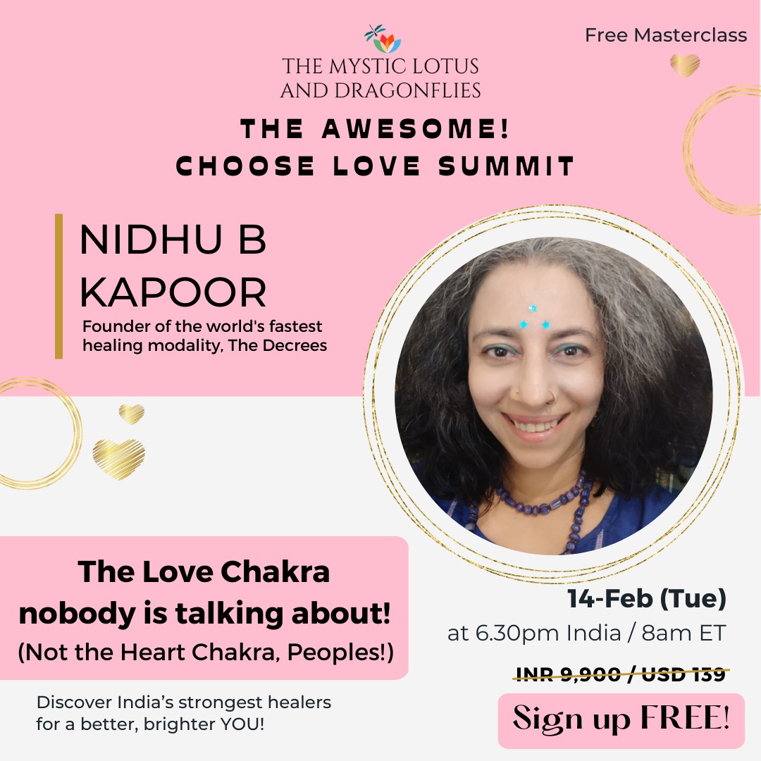 FREE Masterclass: The Love Chakra nobody is talking about! (It’s not the Heart Chakra, Peoples!) by Nidhu B Kapoor, Online Event