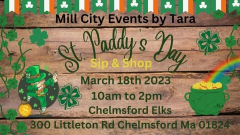 St. Paddy's Day Sip and Shop