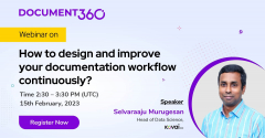 How to design and improve your documentation workflow continuously?