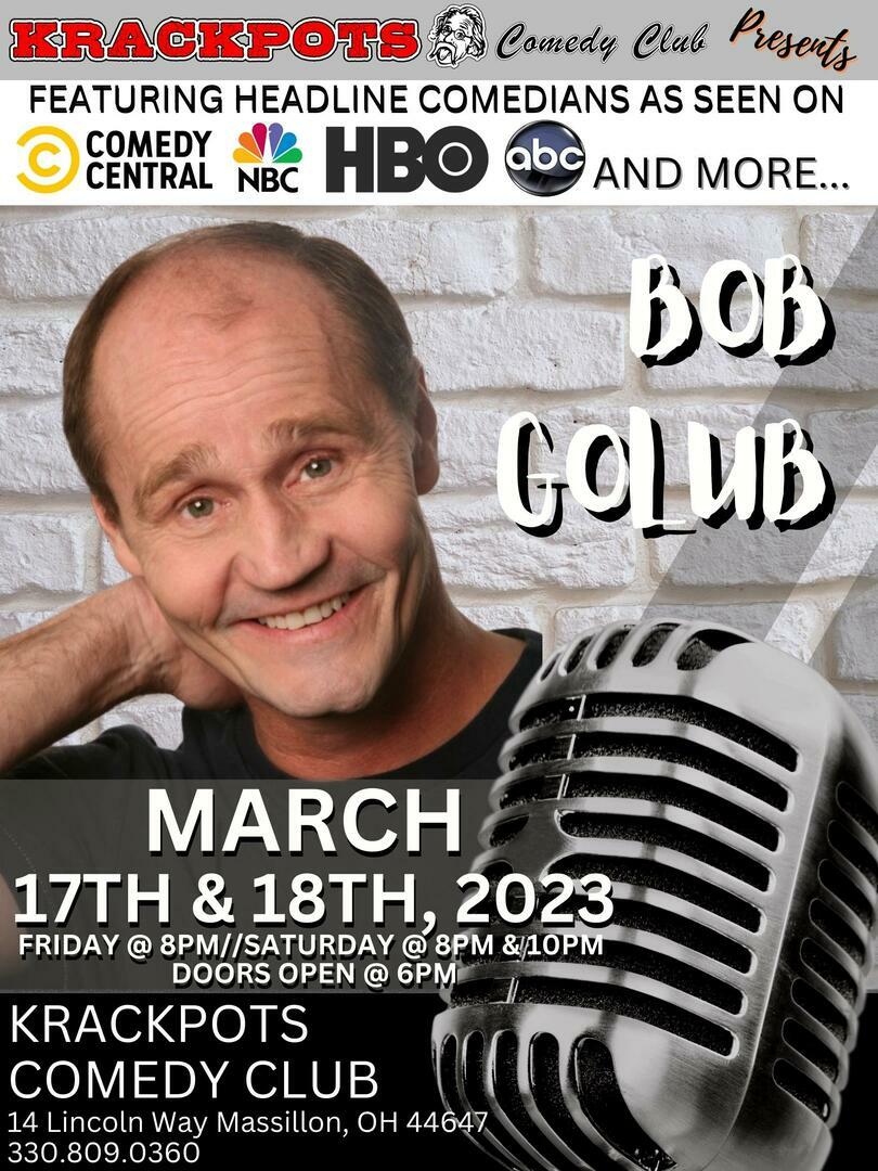 Comedian Bob Golub at Krackpots Comedy Club, Massillon, Massillon, Ohio, United States
