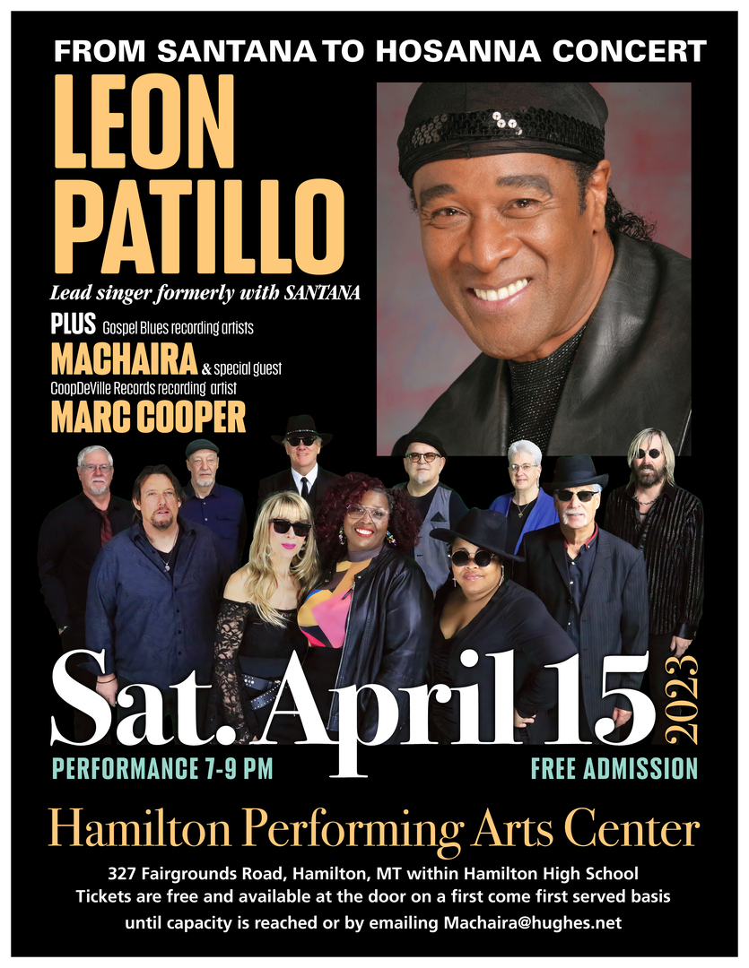 Gospel Concert Leon Patillo Formally with Santana, Hamilton, Montana, United States