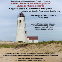 Lighthouse Chamber Players~Masterpieces at the Meetinghouse 2023 Chamber Series