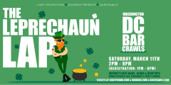 D.C. Biggest Annual St. Patrick's Leprechaun Lap Bar Crawl Party