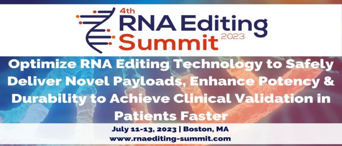 4th RNA Editing Summit, Boston, Massachusetts, United States