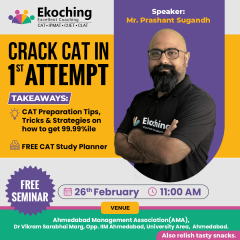 Crack CAT In 1st Attempt - Free Seminar