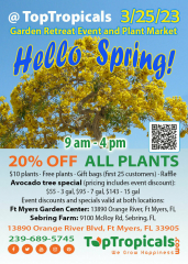 Spring plant sale at Top Tropicals