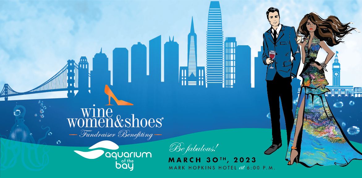 Wine Women and Shoes, benefitting Aquarium of the Bay, San Francisco, California, United States