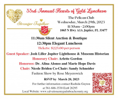 The Salvation Army Women's Auxiliary Hearts of Gold Luncheon