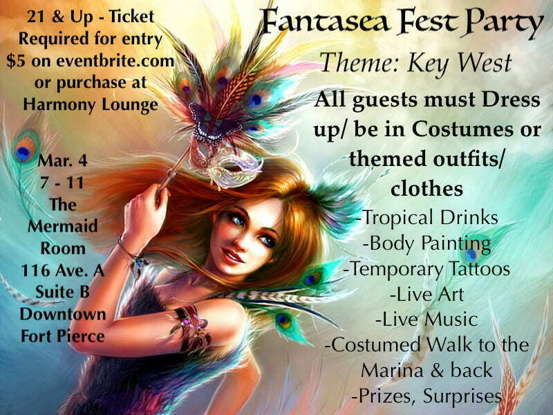 FANTASEA-FEST PARTY - Costumes, Body Art, Tropical Drinks, Music and Live Art, Fort Pierce, Florida, United States