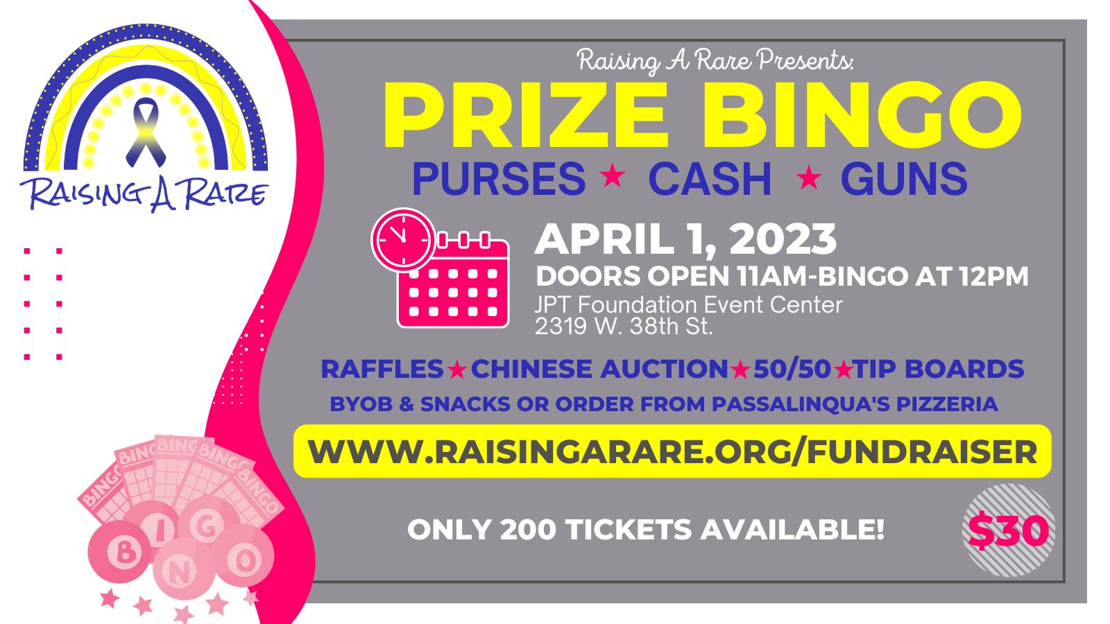 Prize Bingo by Raising A Rare, Erie, Pennsylvania, United States