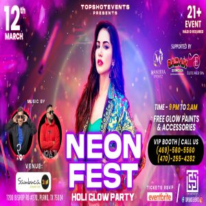 NEON FEST 2023 | HOLI GLOW PARTY WITH SUNNY LEONE