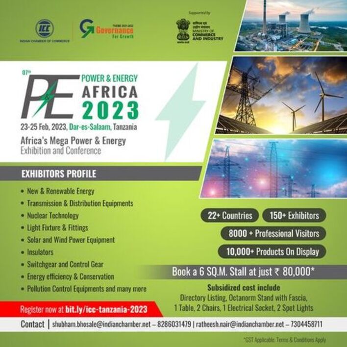 7th Power and energy Africa 2023, Dar-es-salaam, Tanzania