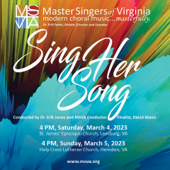 Master Singers of VA Presents Sing Her Song