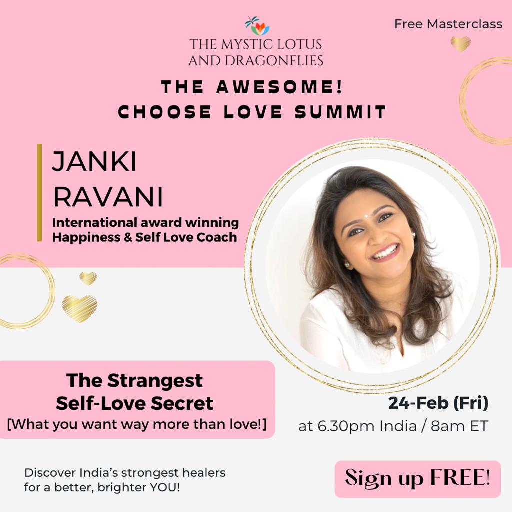 FREE Masterclass: The Strangest Self-Love Secret (What you want way more than love!) - with Janki Ravani, Online Event
