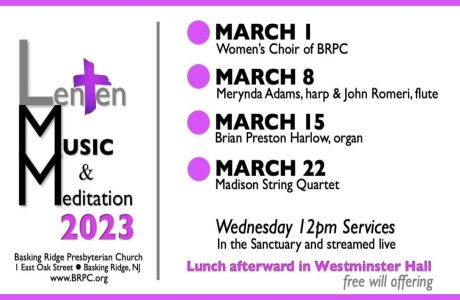 Lenten Music Series, Basking Ridge, New Jersey, United States