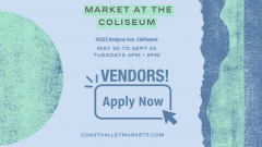 Vendors Wanted Market at the Coliseum in Chilliwack