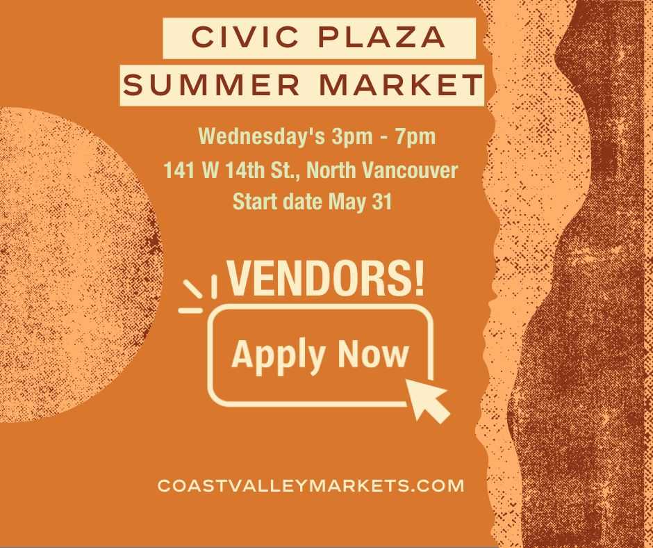 Vendors Wanted Summer Plaza Market North Vancouver, North Vancouver, British Columbia, Canada