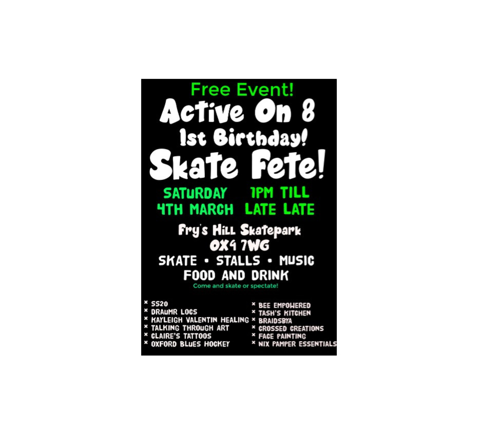 Skate fete, Oxford, England, United Kingdom