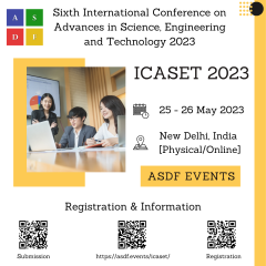 Sixth International Conference on Advances in Science, Engineering and Technology 2023