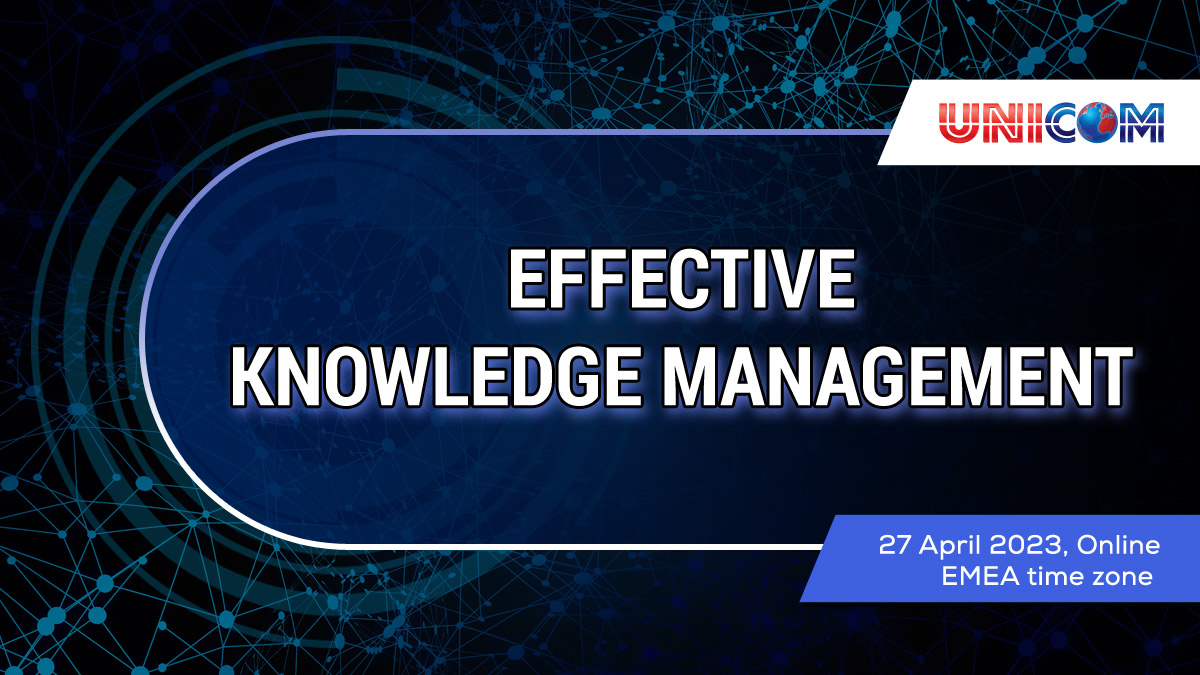 Effective Knowledge Management , Online Event