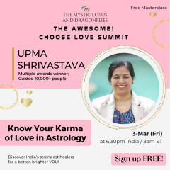 FREE Masterclass: Know Your Karma of Love in Astrology - with Upma Shrivastava