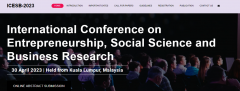 International Conference on Entrepreneurship , Social Science and Business Research (ICESB) April 30, 2023