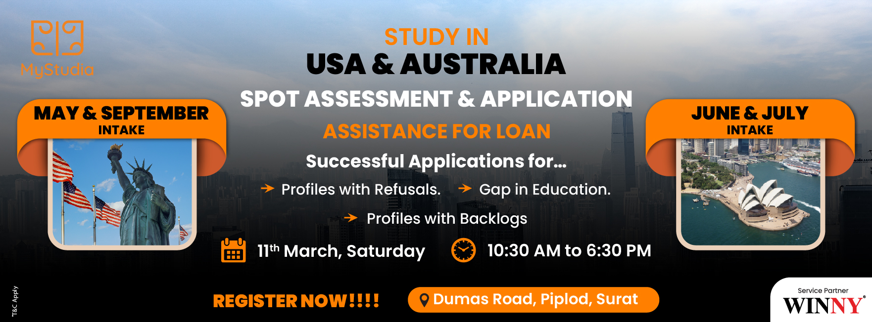 Study in USA & Australia at Surat, Surat, Gujarat, India