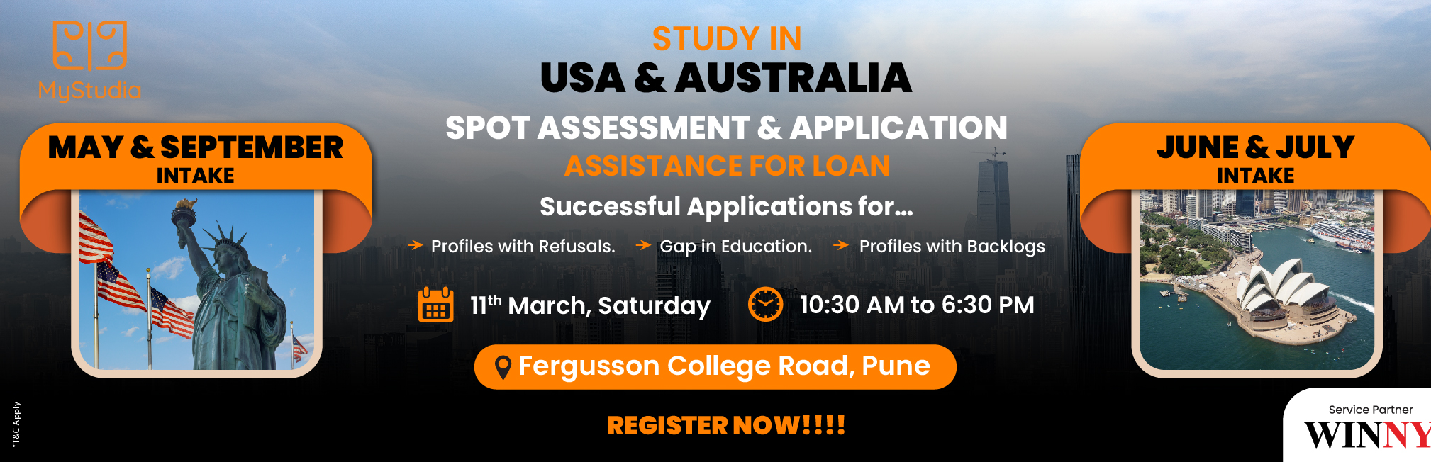 Study in USA & Australia at Pune, Pune, Maharashtra, India