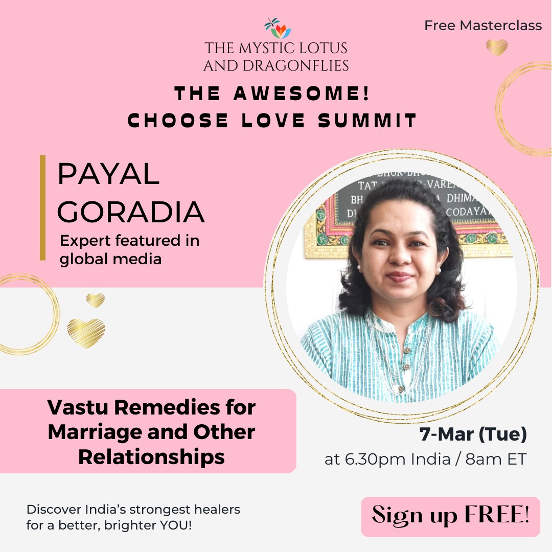 FREE Masterclass: Vastu Remedies for Marriage and Other Relationships with Payal Goradia, Online Event