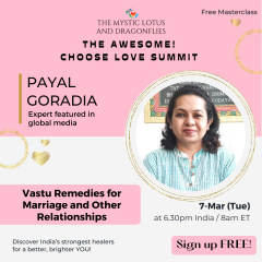 FREE Masterclass: Vastu Remedies for Marriage and Other Relationships with Payal Goradia