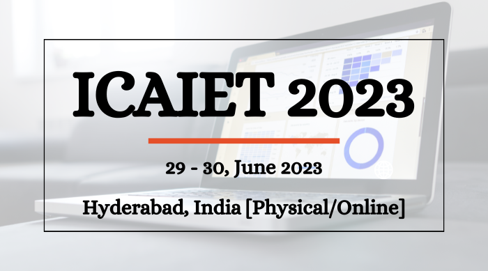 Seventh International Conference on Advanced Innovations in Engineering and Technology 2023, Hyderabad, Telangana, India