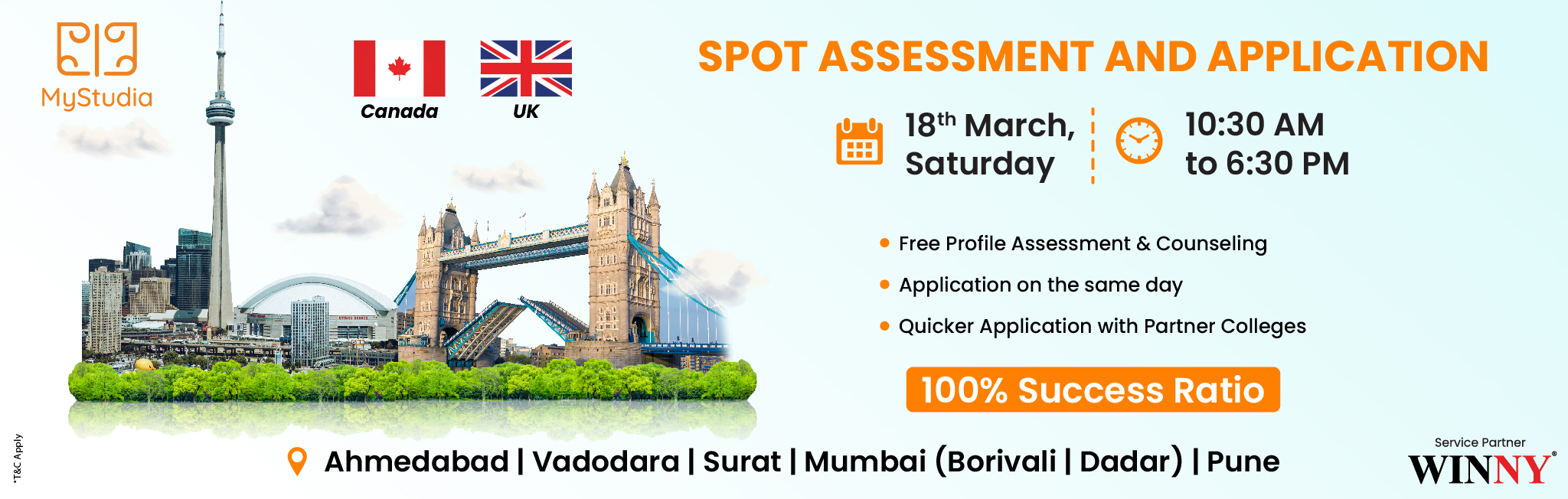 Study Abroad Seminar for Canada and UK at Surat, Surat, Gujarat, India