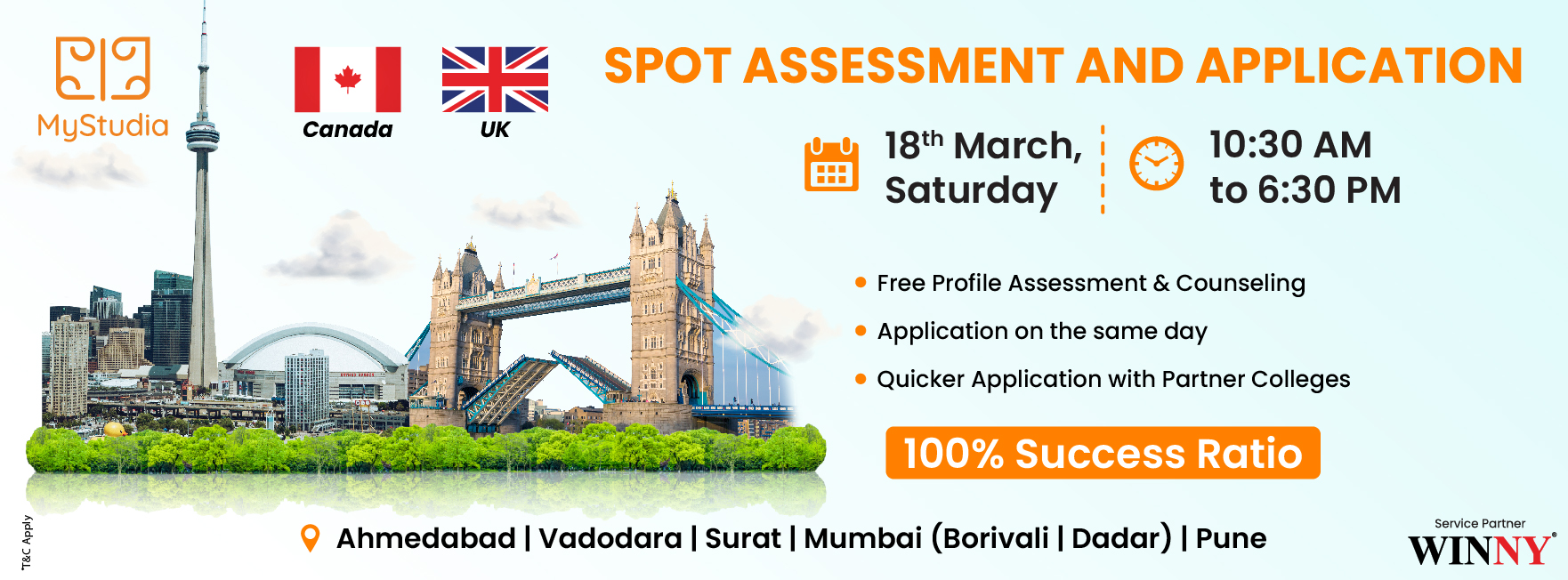Study Abroad Seminar for Canada and UK at Vadodara, Vadodara, Gujarat, India
