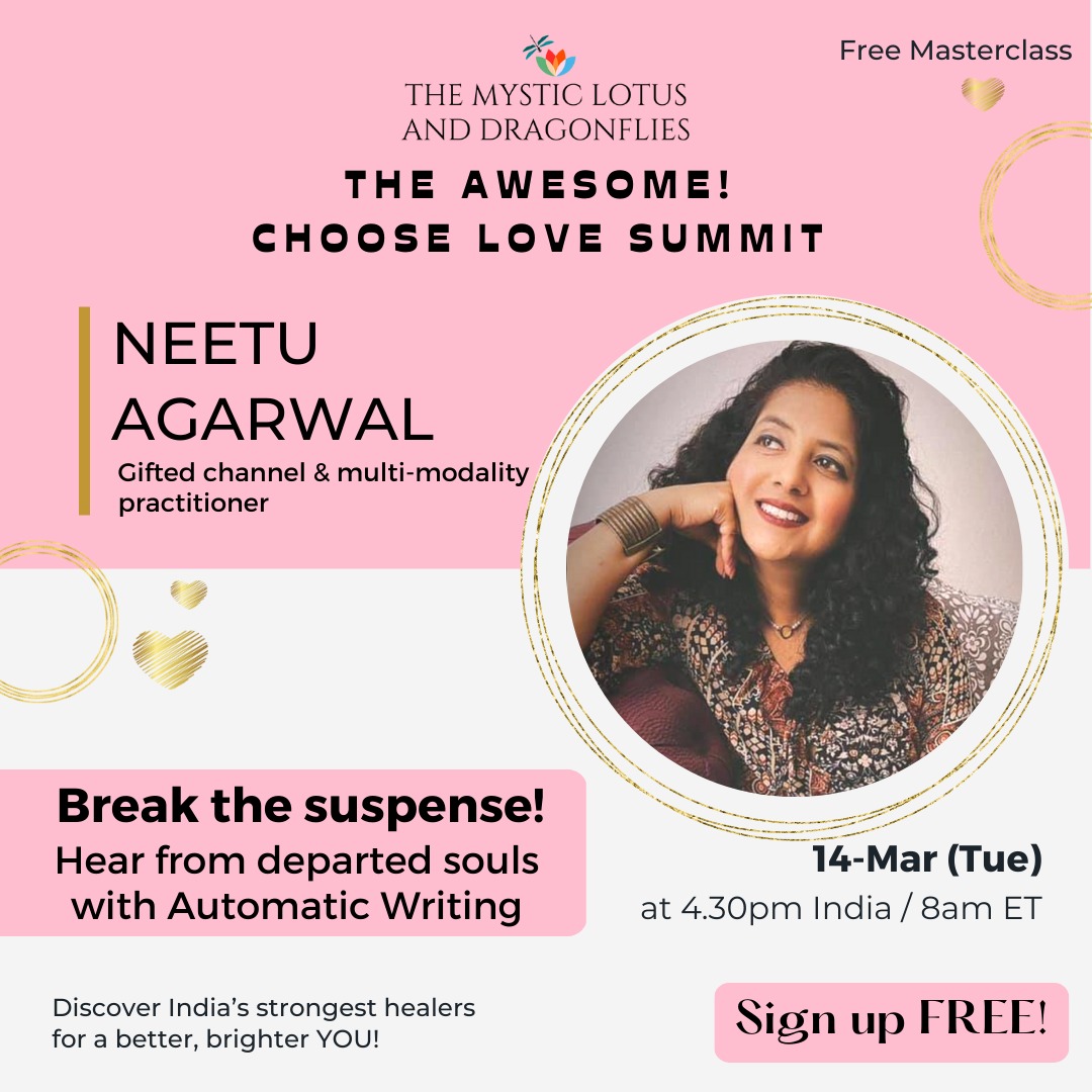 FREE Masterclass: Hear from departed souls with Automatic Writing - Neetu Agarwal, Online Event