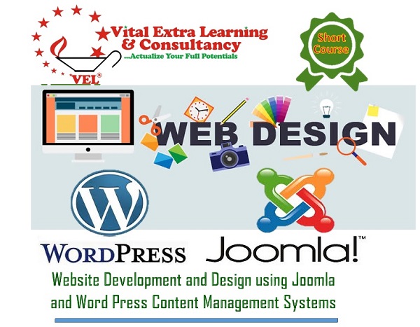 Course title: Website Development and Design using Joomla and Word Press Content Management Systems, Pretoria, South Africa