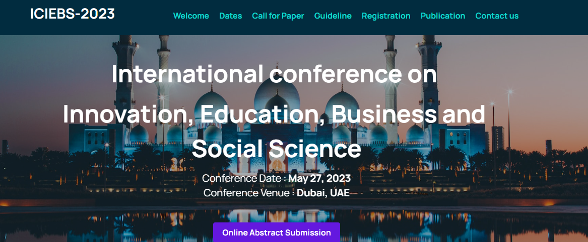 International conference on Innovation, Education, Business and Social Science, Online Event