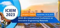 2023 6th International Conference on Innovative Engineering Materials (ICIEM 2023)