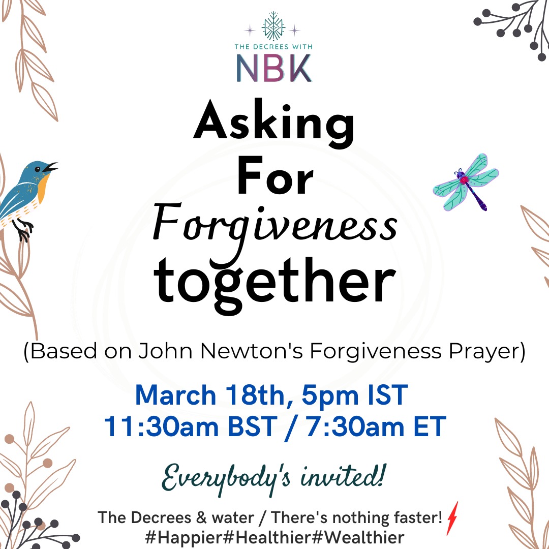 Asking For Forgiveness together - FREE event by Nidhu B Kapoor!, Online Event