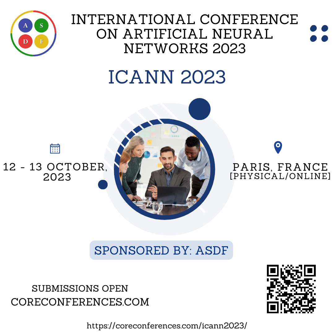 International Conference on Artificial Neural Networks 2023, Paris, France