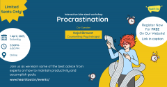 Procrastination | Online Mental Health Event 2023 | Heart It Out