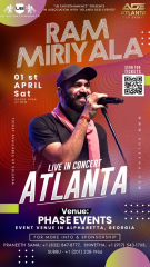 Ram Miriyala Live Concert in Atlanta