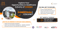 Conestoga College - Live Webinar to Develop your career in the Healthcare industry in Canada