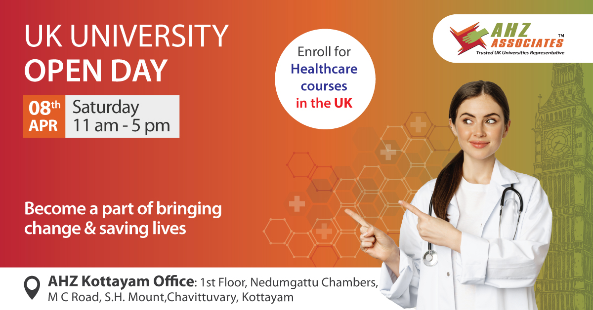 UK University Healthcare Open Day | AHZ Associates Kottayam, Kottayam, Kerala, India