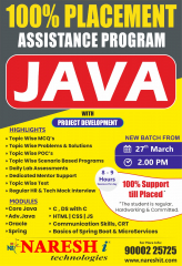 Best Placement Assistance Program Java Training Institute in Hyderabad